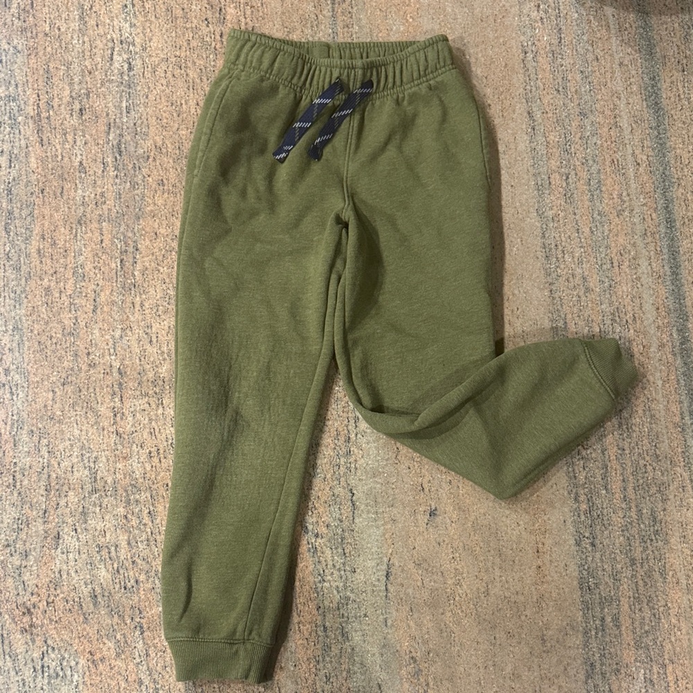 Kids S (6/7) | Cat + Jack Olive Green Kids Jogger Pants